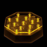 Amber LED Octagon Light Base - IntelliWick