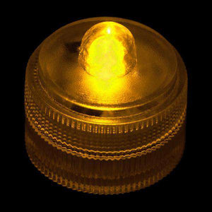 Amber Remote Controlled One LED Submersible Top View