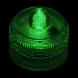 Green Remote Controlled One LED Submersible Top View