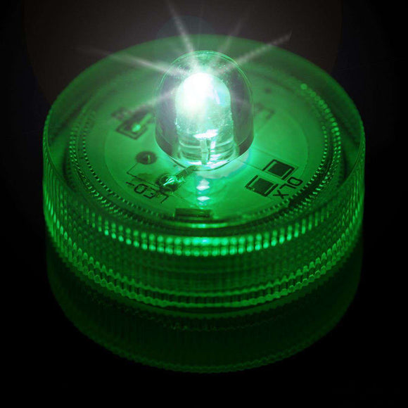 Green One LED Submersible Top View