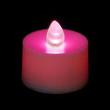 Pink LED Tea Light, Available in Flicker/ Non-Flicker - Pack of 12 - IntelliWick