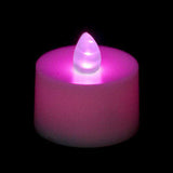 Purple LED Tea Light, Available in Flicker/ Non-Flicker - Pack of 12 - IntelliWick
