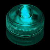 Teal Remote Controlled One LED Submersible Top View
