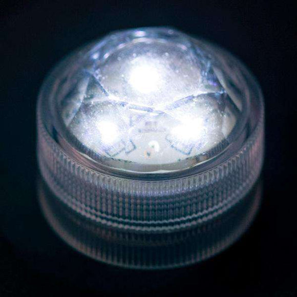 White Three LED Submersible Top View