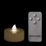 Warm White Remote Controlled Tealights - Pack of 4 w/ Remote - IntelliWick
