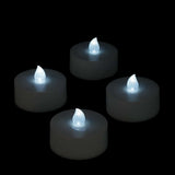 White Remote Controlled Tealights - Pack of 4 w/ Remote - IntelliWick