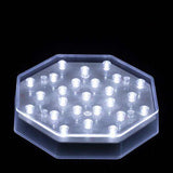 White LED Octagon Light Base - IntelliWick