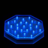 Blue LED Octagon Light Base - IntelliWick