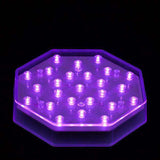 Purple LED Octagon Light Base - IntelliWick