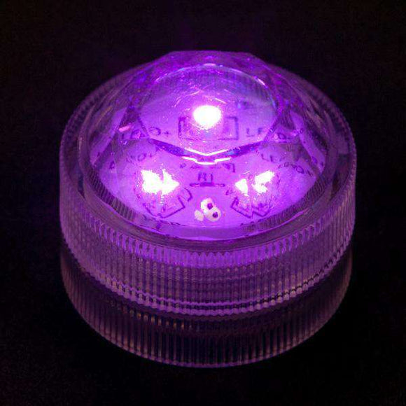Purple Three LED Submersible Top View